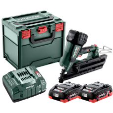 Акумуляторний цвяхозабивач Metabo NFR 18 LTX 90 BL, 2хLIHD 4Ah, з/п ASC 145, в MetaBox 340