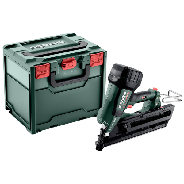Акумуляторний цвяхозабивач Metabo NFR 18 LTX 90 BL, каркас, в MetaBox 340