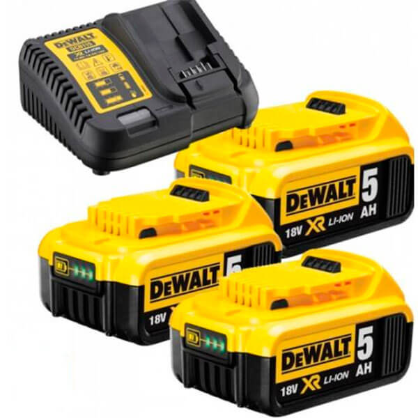 Зарядное устройство DeWALT DCB115P3, 3x18V 5.0 Ah