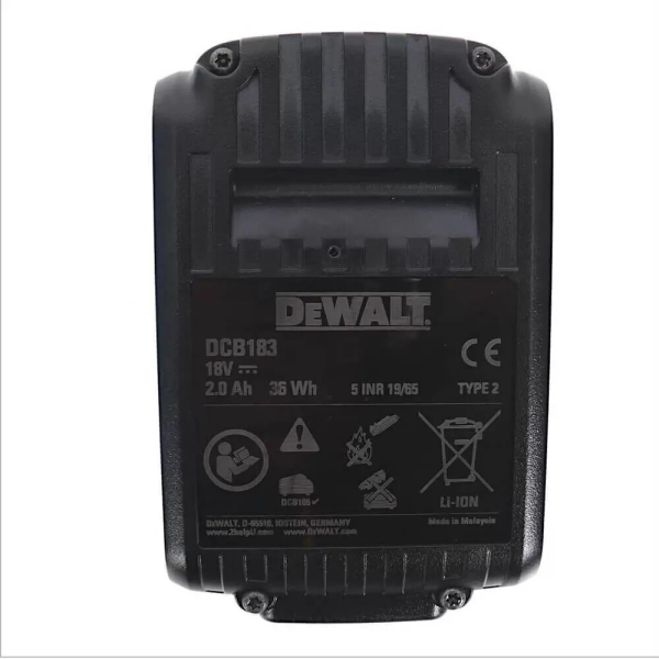 Аккумулятор Dewalt DCB183 18V, 2.0 Ah