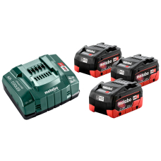 Базовый комплект Metabo 18V LiHD 3x5.5 Ah, ASC 145