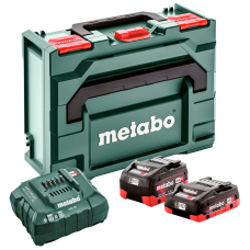 Базовый комплект Metabo LiHD 1x4.0Ah, 1x5.5Ah, ASC 55, в metaBOX 145