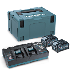 Набор аккумуляторов XGT Makita 2xBL4040 40 В MAX 4 Аh, DC40RB, кейс