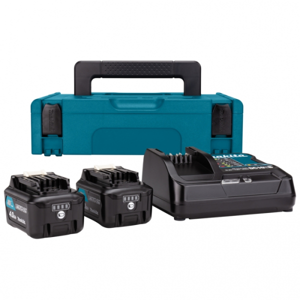 Набор аккумуляторов СXT Makita 2xBL1041B 12V 4 Ah, DC10SB, в Makpac