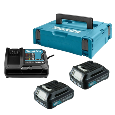 Набор аккумуляторов СXT Makita 2xBL1016B 12V 1.5 Ah, DC10SB, Makpac