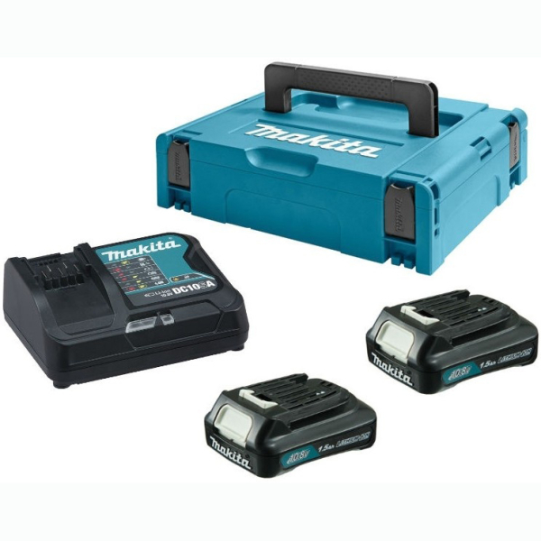 Набор аккумуляторов СXT Makita 2xBL1015 10.8 В 1.5 Ah, DC10SА, Makpac