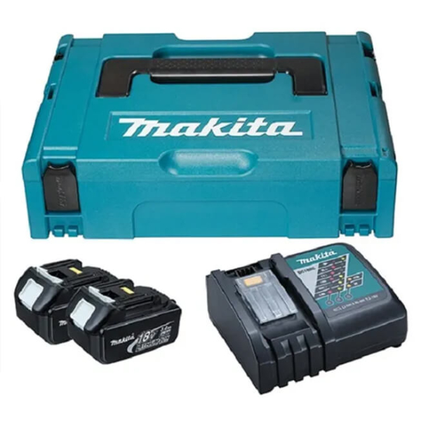 Набор Makita LXT 2xBL1830B, DC18RC у кейсі Makpac