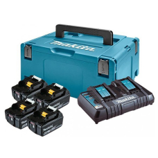 Набір LXT Makita, 4xBL1860B, DC18RD в кейсі Makpac 3