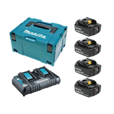Набір акумуляторів LXT Makita 4xBL1850B 18V 5 Аh, DC18RD, в Makpac