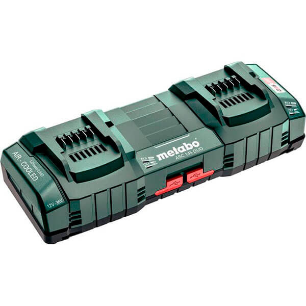 Базовый комплект Metabo 4xLiHD 10 Ah, ASC 145 Duo в MetaBox 145