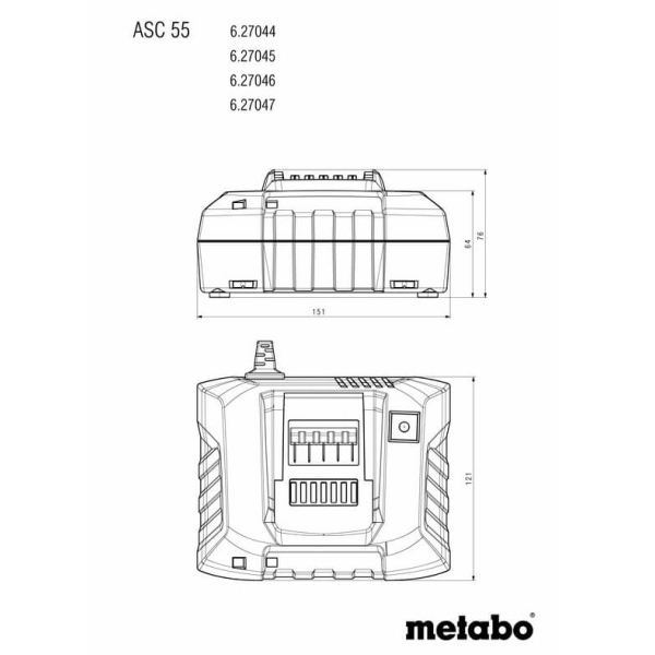 Базовый комплект Metabo LiHD 18V 1х4.0 Ah, 1х5.5 Ah, ASC 55