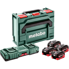 Базовий комплект Metabo 4xLiHD 5.5 Ah, ASC 145 Duo в MetaBox 145
