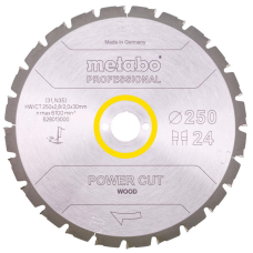 Пильный диск Metabo HW/CT, 250x2,8х30 мм, 24 WZ 3°