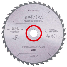 Пиляльний диск Metabo HW/CT, 254x2,4х30 мм, 40 WZ 20°