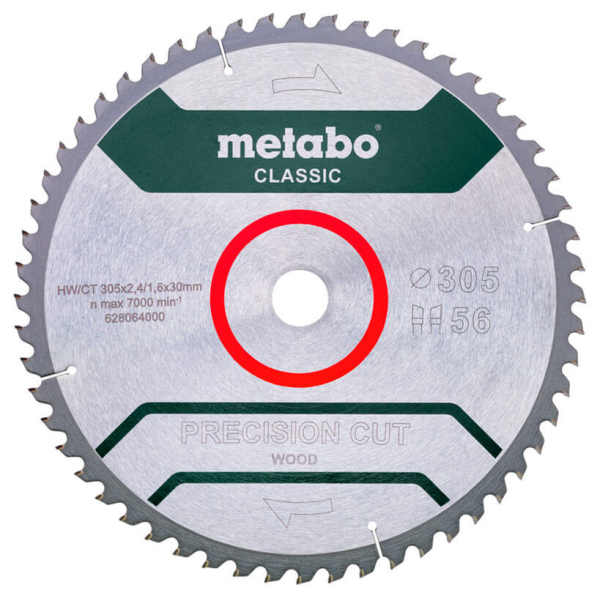 Пиляльний диск Metabo HW/CT, 305x2,4х30 мм, 56 WZ 5°