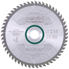 Пильный диск Metabo HW/CT, 216x2,4х30 мм, 60 FZ/TZ 5°
