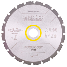 Пильный диск Metabo HW/CT, 216x2,4х30 мм, 20 WZ 5°