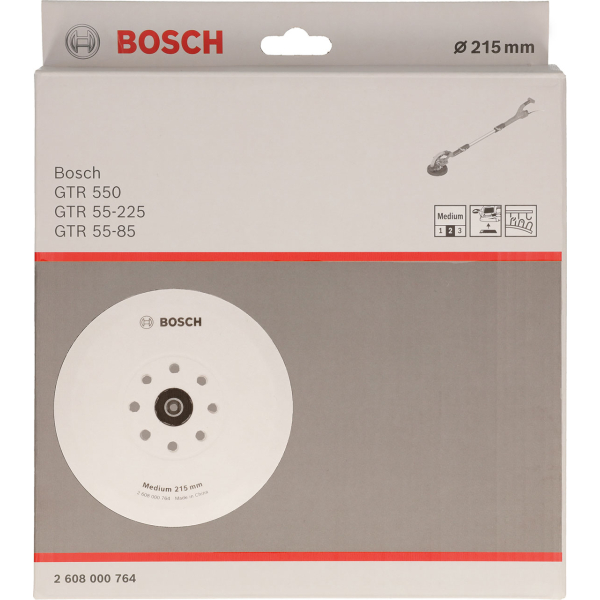 Шлифовальная тарелка опорная Bosch средняя 215 мм для GTR 550, GTR 55-225, GTR 55-85