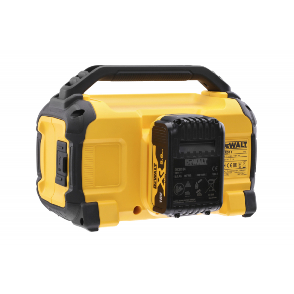 Аккумуляторная портативная Bluetooth колонка DeWalt DCR011, каркас