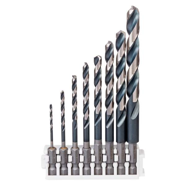 Набір свердел по металу Bosch Impact Control HSS-G, 2-10 мм, 8 шт