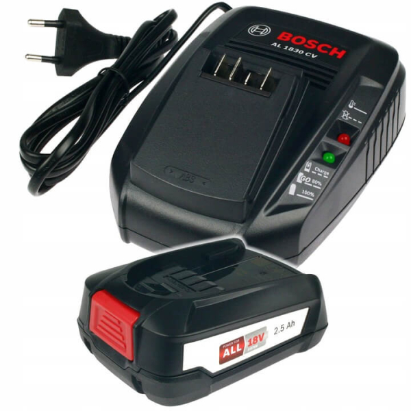 Акумуляторний пилосос Bosch Advanced Vac 18V-8, 1x2.5Ah, з/п AL 1830 CV 