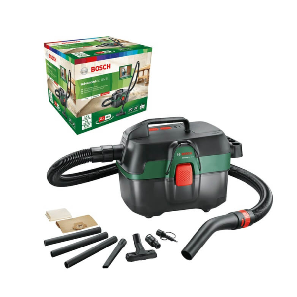 Акумуляторний пилосос Bosch Advanced Vac 18V-8, 1x2.5Ah, з/п AL 1830 CV 