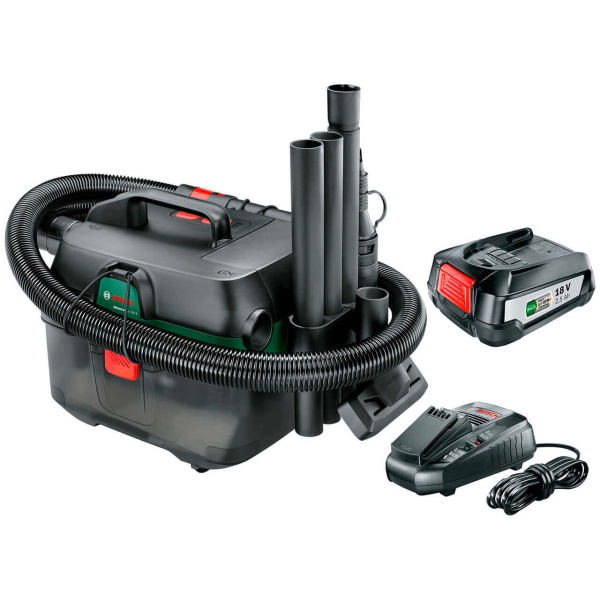 Акумуляторний пилосос Bosch Advanced Vac 18V-8, 1x2.5Ah, з/п AL 1830 CV 