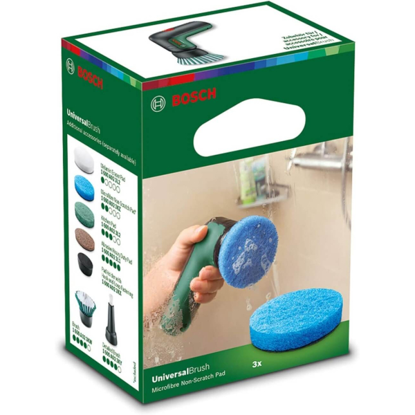 Насадка-губка з мікрофібри для універсальної щітки Bosch UniversalBrush, 3 шт