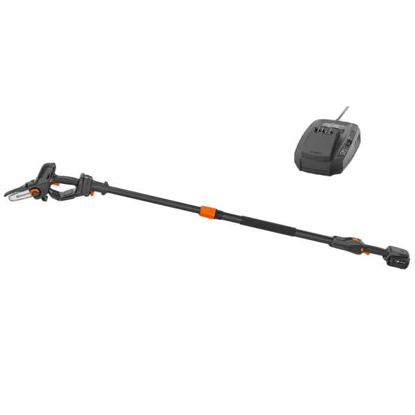 Аккумуляторный цепной веткорез Husqvarna Aspire PE5-P4A с телескопической штангой, 1×4.0 Ah, з/у