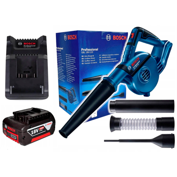 Акумуляторна повітродувка Bosch Professional GBL 18V-20 з акб GBA 4.0 Ah, з/п GAL 18V-40