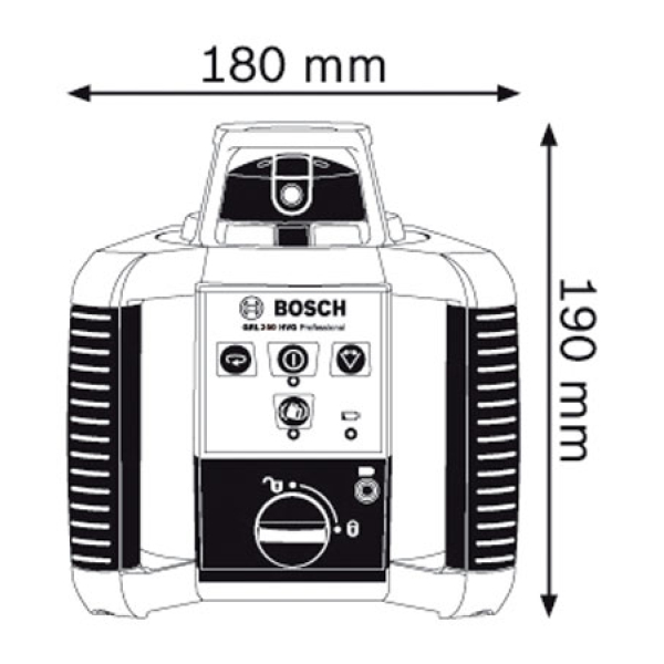 Ротаційний лазер Bosch GRL 250 HV Professional