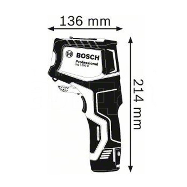 Термодетектор Bosch GIS 1000 C Professional, 1x2.0 Ah, GAL 12V-40, кейс L-Boxx