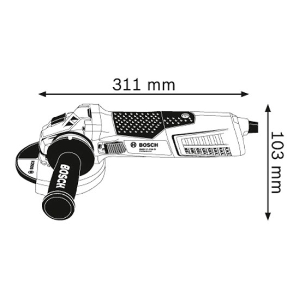 Кутова шліфмашина Bosch GWS 19-125 CIE Professional