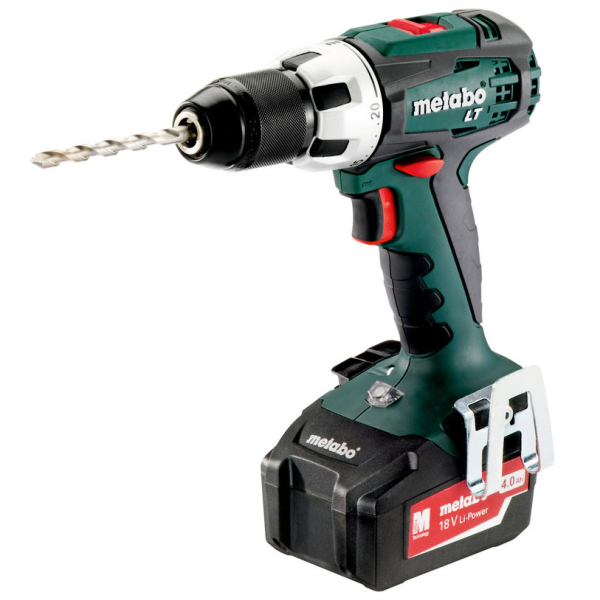 Акумуляторний шуруповерт Metabo BS 18 LT, 2x4.0Ah, з/п ASC 55, в metaBOX 145