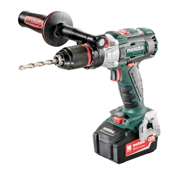 Акумуляторний ударний дриль-шуруповерт Metabo SB 18 LTX BL I, 2x4.0Ah, з/п ASC 30-36 V, кейс