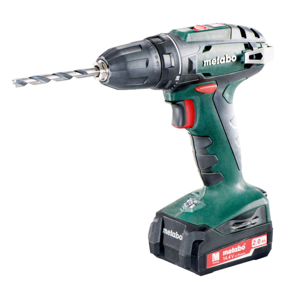Акумуляторний шуруповерт Metabo BS 14.4, 2x2.0Ah, SC 30, кейс