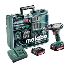 Аккумуляторный шуруповерт Metabo BS 14,4 Mobile Workshop, 2x2.0Ah, з/у, кейс, набор оснастки