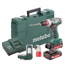 Аккумуляторный шуруповерт Metabo BS 18 Quick Set, 2x2.0Ah, з/у SC 60, кейс + набор бит